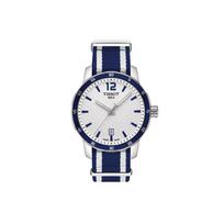 TISSOT Sporto kolekcijos Kvarcinis mechanizmas 100m atsparumas vandeniui Vyriškas laikrodis 40mm Baltas ciferblatas Nerūdijančio plieno korpusas T095.410.17.037.01 Silver White Strap
