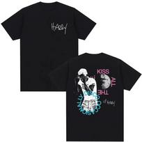 Harry Styles Merch T Shirt Kiss All The Time Disco Occasionally Tour T-shirt Men Hip Hop Retro Cotton Short Sleeve Tees S