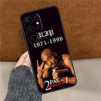 Tupac Shakur dėklas telefonui Samsung Galaxy S25 Ultra S9 S10 Plus S20 FE S21 S22 S23 S24 Ultra Galinis dangtelis Galaxy S10 Plus black