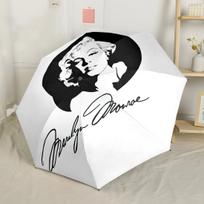 Marilyn Monroe Ikoniškas Stilius Nešiojamas Automatinis Skėtis Kompaktiškas ir Patvarus 8 Šonkaulių Dizainas Tvirtas Konstrukcija Kelionės Būtinas Kompaktiškas Sulankstomas Skėtis