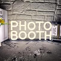 Photo Booth Neon Sign, Dimmable Sign Led Light Led Light for Photography Bedroom Wedding Engagement Party Reception Gifts