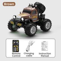 Mini Rc Car 1/64 Alloy Diecast With Trailer Remote Control Pick-up Trucks Desktop Cars For Boys Electric Truck For Kid Gift ruda