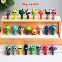 24 pieces/set of Sprunki doll models PVC ornaments Sprunki game action cartoon dolls home decoration small ornaments