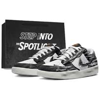 Nike SB Force 58 Low top Skateboard Shoes Unisex Black White DV5477-012(Team2108-) 42