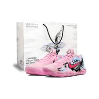 Nike Hyperdunk 2017 Ghost Face WHY Abrasion Resistant Slip Resistant Low top Basketball Shoes Men's Pink Black Blue IM3368-606(Team1495-WHY) 40