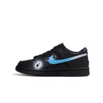 Nike Dunk Synthetic Leather Abrasion Resistant Low top Skateboard Shoes Unisex Black HF5441-100(Team189-) 40.5