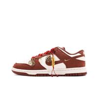 Nike Dunk Leather Low top Skateboard Shoes Unisex Red White IB4417-104(Team59-) 35.5