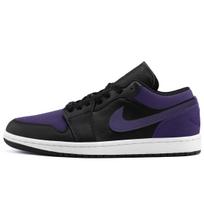 Jordan Air Jordan 1 Lengvi žemi Vintažiniai Krepšinio Batai Unisex Violetiniai Juodi 553558-132(Komanda975-) 36