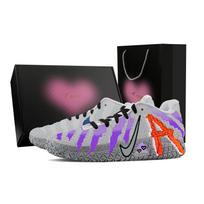 Nike Ja Morant 3 Purple Mist, Heart Box Abrasion Resistant Low top Basketball Shoes Unisex Purple Gray HF2794-100(Team773- -) 42