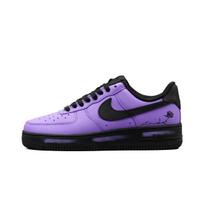 Nike Air Force 1 Odiniai Amortizuojantys Atsparūs Trinčiai Žemi Krepšinio Batai Unisex Juodi Violetiniai CW2288-001(Komanda-1451) 40