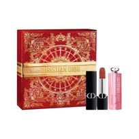 DIOR Lipstick Blue Gold Lipstick#720 3.5g+Charming Lip Balm#001 3.2g mėlyna