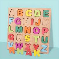 3D Spalvotas Abėcėlės Numerių Dėlionė Montessori Medinės Dėlionės Derinimo Žaidimai Ankstyvojo Mokymosi Žaislai Matematika Formų Pažinimas