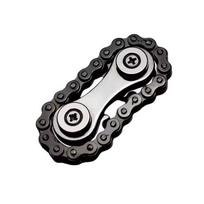 Metal Bike Chains Fidget Spinner Gyro Toy Stress Relief Focus Aid DIY for Anxiety EDC Pocket Sprocket Flywheel for Adults & Kids