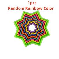 Colorful 3D Spiral Illusion Star Fidget Toy Portable Sensory Stress Relief Interactive Play Gift for Autism Kids & Adults