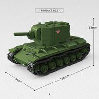 Antrojo pasaulinio karo WW2 Armijos Kariniai Kareiviai KV-2 Sunkusis Tankas Modelio Statybiniai Blokeliai Plytos Žaislai Vaikams