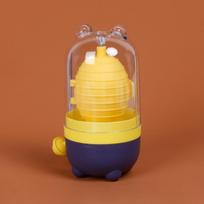 Built-in Silicone Pad Manual Egg Yolk Mixer Mix Evenly Egg Spinner Egg Scrambler  Egg Dumpling geltona