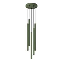Lampa Wisząca Nox 5 G9 Zielony Oliwkowy Lumilo 15.207.22