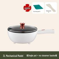 Daugiafunkcinis elektrinis wok ir viryklė: Didelė talpa garinimui, kepimui ir maišymui - Idealiai tinka bendrabučio naudojimui Multifunction Electric Frying Pot