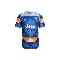 Adidas Juventus 21/22 sezono trumpų rankovių futbolo marškinėliai, bendradarbiaujant su Eduardo Kobra, vyriški marškinėliai, mėlyni HM6516 S