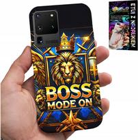 Etui Do Samsung Galaxy S20 Ultra - Boss Lew Z Koroną Na Tarczy Case + Folia