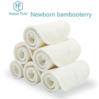 Naujagimio bambuko pluošto 2+2 itin sugeriantis sauskelnių įklotas: Komfortas ir raudonumo prevencija 28x12 cm white
