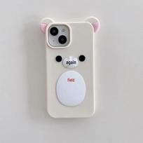 3D Rilakkuma Anti-Fall Phone Case for iPhone 14/13/12/11 & 16/15 Pro Max 12 Pro
