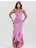 Elegant Euro-American Style Dress Extra Large abrikosas