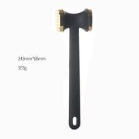 Double-Sided Meat Tenderizer Hammer for Steak and Tendon Softening juoda aukso spalva