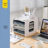 A4 Desk File Organizer and Storage Cabinet with Multi-layer Office Organization