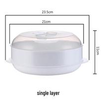 Multi-Layer Microwave Steamer Basket for Dumplings, Mantou, and Rice