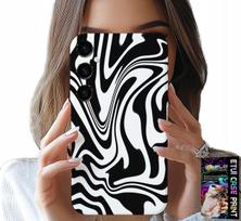 Etui Do Samsung Galaxy S25 Plus - Czarno Biała Abstrakcja + Szkło Hart