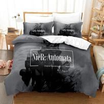 Luxury New 3D Print Game NieR Automata YoRHa No.2 Type B 2B Bedding Set Boys Girls Twin Queen Size Duvet Cover Pillowcase Bed 135x200cm