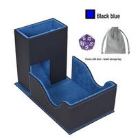 Foldable Dice Tower and Tray for Dungeons & Dragons RPG Tabletop Games juoda mėlyna spalva