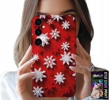 Etui Do Samsung Galaxy S24 Fe - Płatki Śniegu, Śnieg, Gwiazdki, Święta