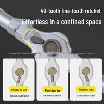 52-in-1 Multi-Purpose S2 Steel Ratchet Screwdriver Set with High Hardness Bit Holder for Home Use
