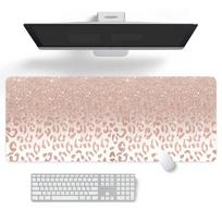 EXCO Office Keyboard Mats Large Size Non-Slip Desk Mat Simple Gaming Mouse Pad  Workers/Students 30*60cm-Style H