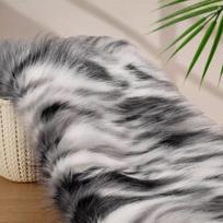 50x170cm Jacquard Plush Rainbow Fox Fur,faux Fur Fabric,For DIY Clothing Accessories,fabric for Dolls 50x170cm