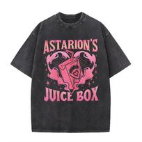 Funny Astarion Juice Box Vintage Washed T Shirts Unisex Women Fashion Aesthetic short sleeve Tshirt Summer Casual Oversized Tshirt M