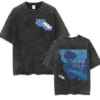 Washed Vintage Zayn Malik Startway To The Sky Tour  Album T Shirts Unisexs Hip Hop Gothic Punk Short Sleeve TShirt Streetwear M