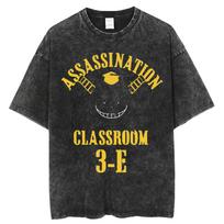 Assassination Classroom Shiota Nagisa Unisexga Tshirt Anime Washed Oversized T Shirt Unisexs Clothing Cotton Short Sleeve Tee S