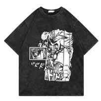 JoJo Bizarre Adventure Johnny Joestar Anime Cotton Casual Short Sleeve Tshirt Vintage Unisex Summer Gyro Zeppeli Washed T Shirt S