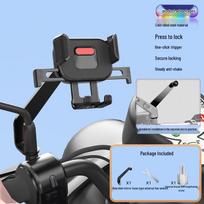 Shockproof Rearview Mirror Phone Holder for Delivery Riders