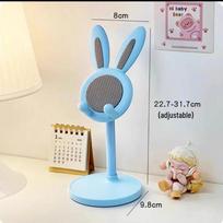 Adjustable Rabbit Phone Holder for Desktop, Selfies, and Live Streaming Boxed mėlyna