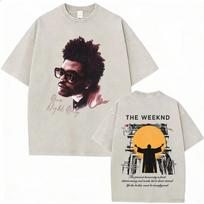 Vintage Washed The Weeknd After Hours Til Dawn  Tour Tshrit Mens Women Fashion Gothic Street Tshrits High Quality Streetwear S