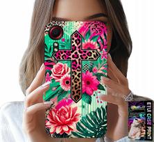 Etui Do Samsung Galaxy Xcover 5 - Krzyż, Róża Chrześcijaństwo Jezus Plecki