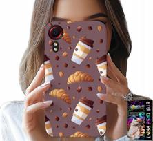 Etui Do Samsung Galaxy Xcover 5 - Case Z Kawą Rogalikami I Ziarnami W Tle
