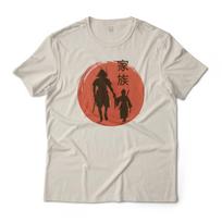 Samurai Father And Son Japanese Art Graphic T-T-Shirt Lightweight Cotton Tee 3XL