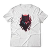 Samurai Wolf Warrior Aesthetic Art Graphic T-T-Shirt Unisex 2XL