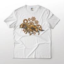 Steampunk Fox Animal Aesthetic Graphic T-T-Shirt Unisex Lightweight Cotton M