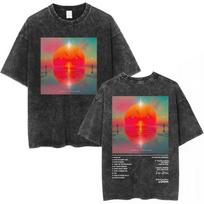 Imagine Dragons Band Loom World Tour  Vintage Washed T Shirt Men Women Fashion Hip Hop Tshirt Cotton Short Sleeve Tshirts S